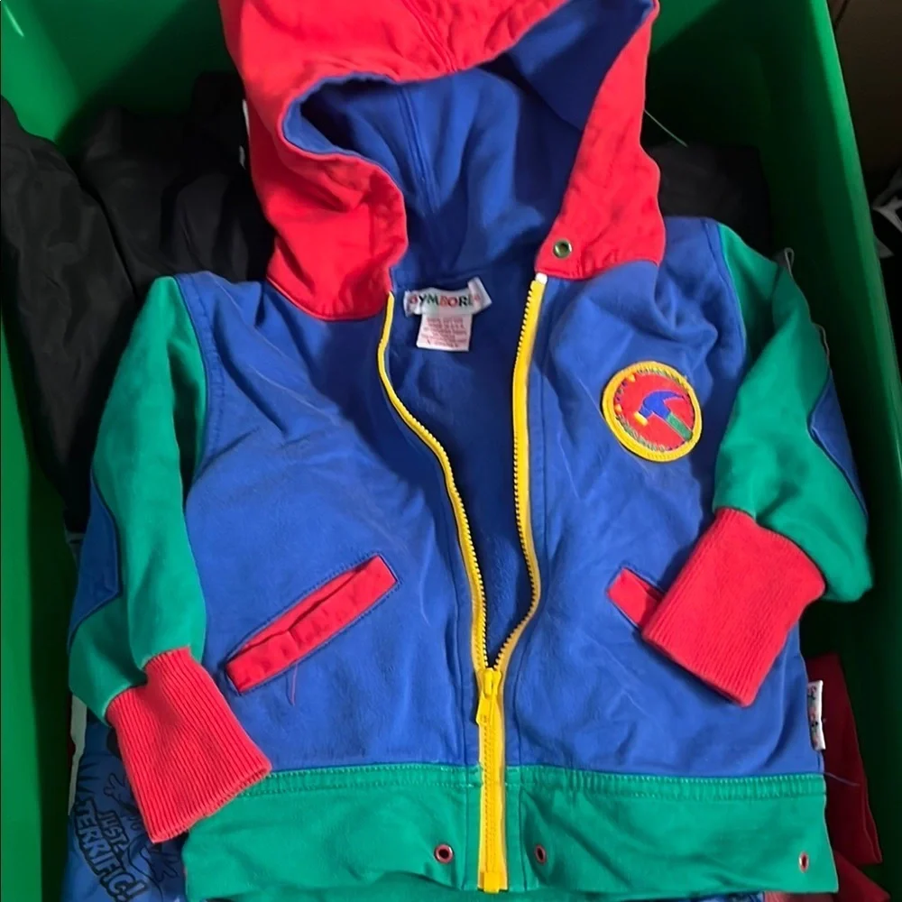 Colorful Hooded Jacket with Logo